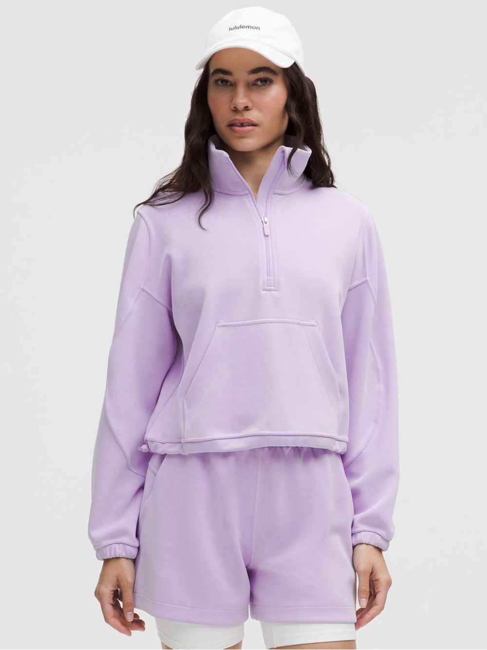 Lululemon Brushed Softstreme Half Zip
Lavender Frost Size 6